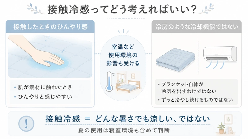 接触冷感のイメージと誤解しやすいポイント